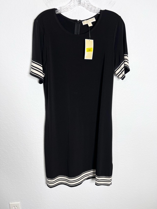 Michael Kors Dresses & Skirts - Michael Kors Dress Women’s Large Black Sheath Mini Versatile Stripe Hems B6